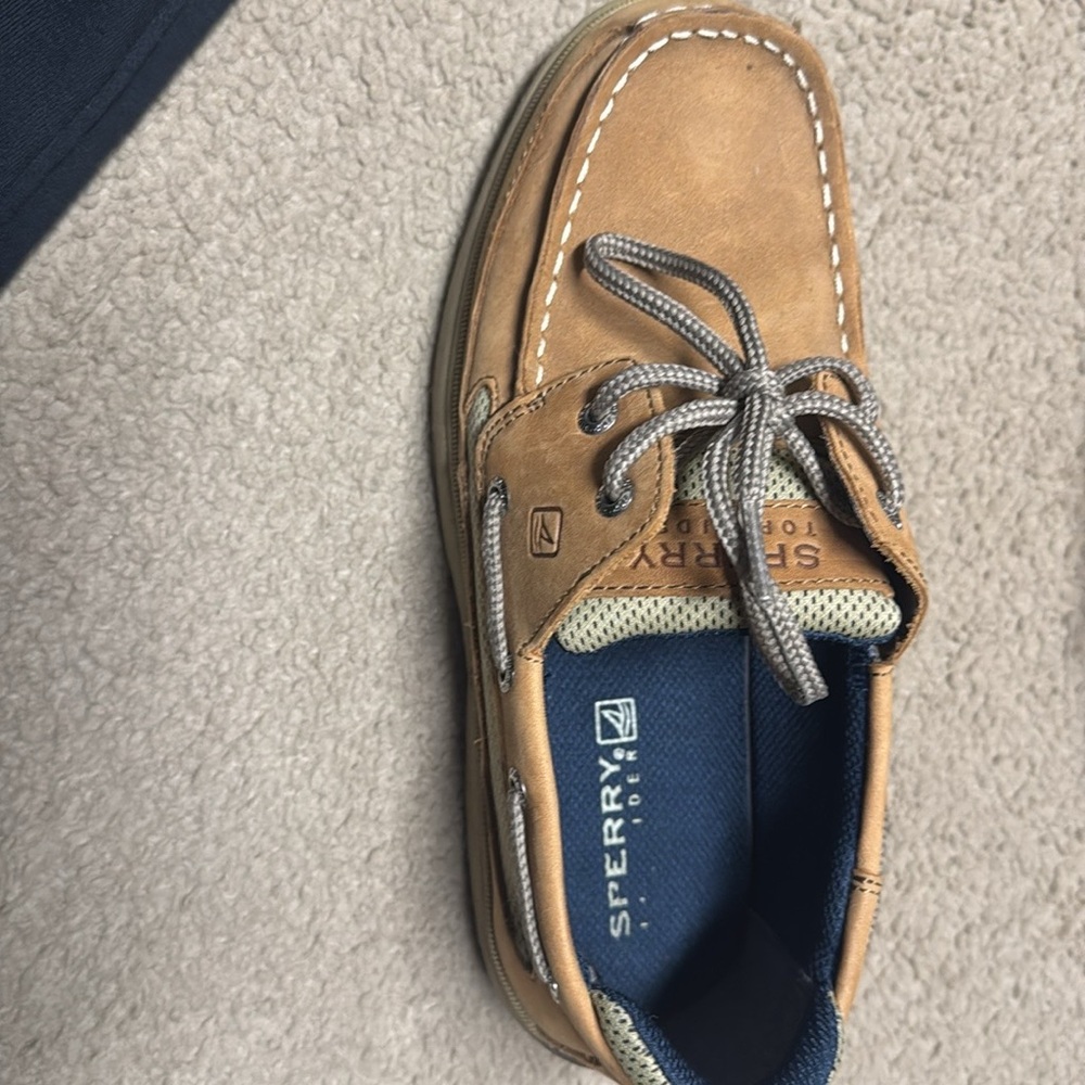 Sperry Tan Boat Shoes for boys